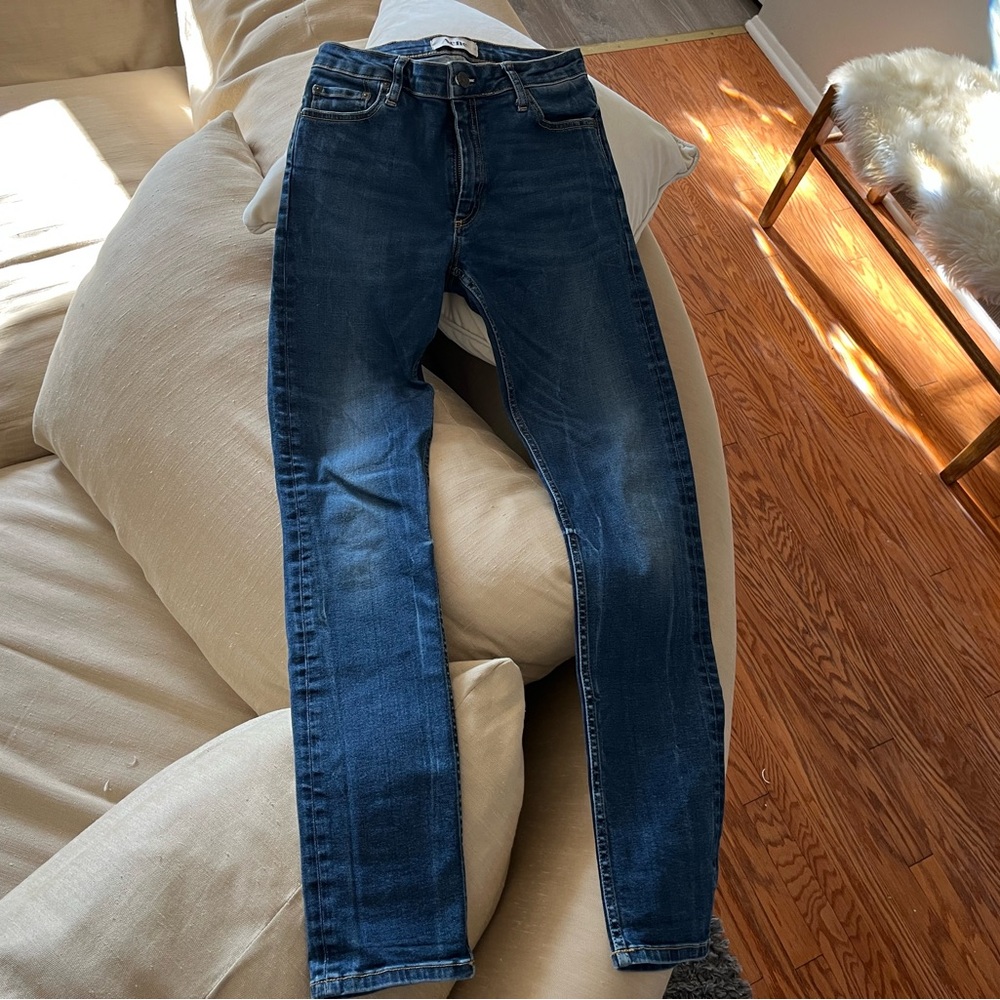 Acne Women's Skinny Jeans in Dark Blue